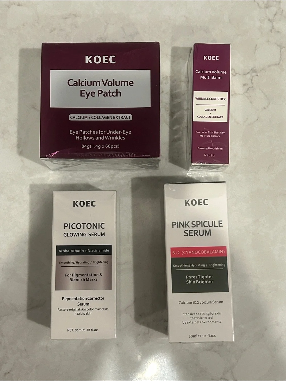 KOEC skin care lot NEW  CALCIUM EYE SERUM CORRECTOR